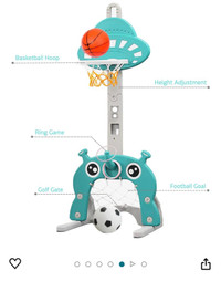 Basketball Hoop for Kids 4 in 1 Sports Activity Center