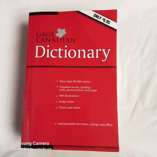 1983 Gage Canadian Dictionary, Canadian Words and Spelling in Other in Calgary