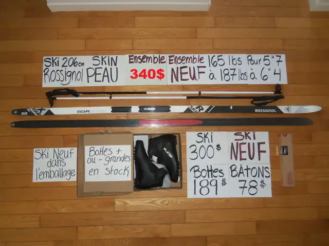 Ensembles kit ski de fond skin peau NEUF ENSEMBLES COMPLET NEUF in Ski in Lévis - Image 5