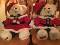 SNOWFLAKE  CHRISTMAS TEDDY BEARS X 10 ~1995-99~MR & MRS.