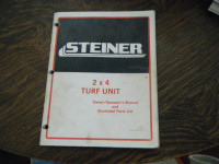 Steiner 2 x 4 Turf Unit  Owners, Parts Manual