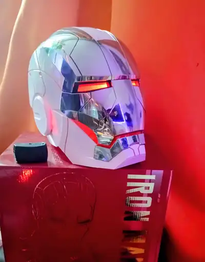PRICE REDUCED Brand new Ironman helmet MK5 with remote. Touch control &voice control. Jarvis talks&...