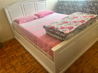 Queen size bed and box