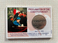 1982 Proclamation of Constitution Act DOLLAR Coin