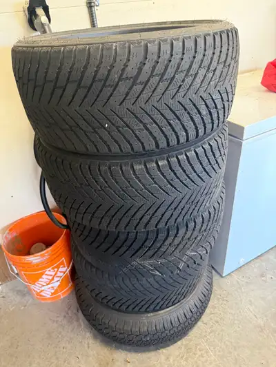 Hardley used tires. Lots of winter tread left.