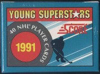 SCORE .... YOUNG SUPERSTARS ... 1991-92 ... JAGR, SAKIC, BELFOUR