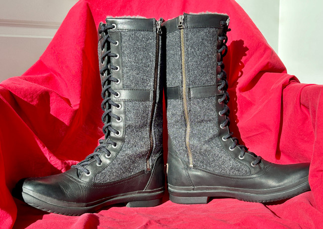 Ugg Women’s Winter Boots - Black & Grey, Size 9 in Women's - Shoes in City of Halifax - Image 3