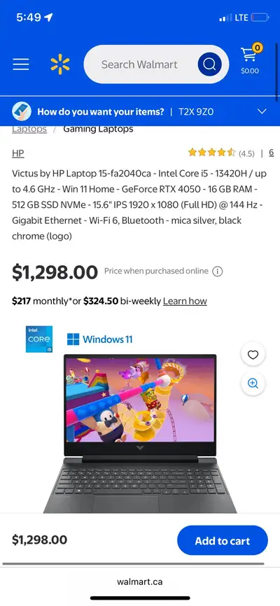 trading Victus 4050RTX gaming laptop, View more