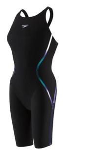 Speedo LZR Racer X Openback Kneeskin - Black/ Blue