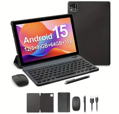 BAKEN M10 10-inch Android 15 Dual-Camera Tablet Set, View more