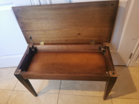 Piano bench with storage, $25