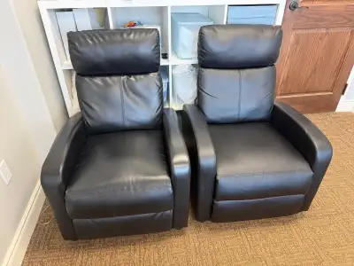 Black Reclining Armchairs, View more