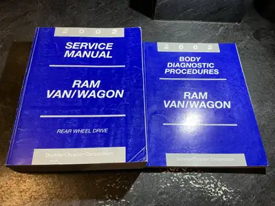 2002 Service Manual Ram Van/Wagon Rear Wheel Drive OEM Part Number: 8137002055 Written for Chrysler...