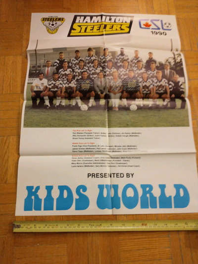 CSL Hamilton Steelers large poster - defunct soccer team. Thanks for taking the time to look at my a...