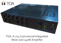 TOA A-724 Commercial Integrated Mixer and 240W Amplifier