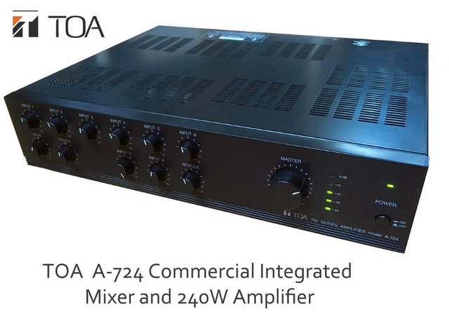 TOA A-724 Commercial Integrated Mixer and 240W Amplifier in Other in Calgary