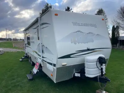 2008- 24 foot wilderness Sleeps 6 New awning Newer tires with mag wheels, electric jack Ac and furna...