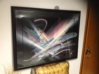 *NEW PRICE**ABSTRACT ART WORK; FRAMED COLOR PICTURE FOR SALE