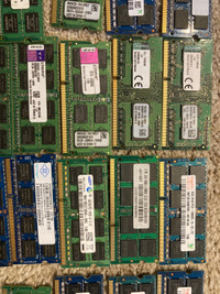 Laptop Memory RAM DDR3 Mixed brands 4GB  PC3 10600 1333Mhz SODIM