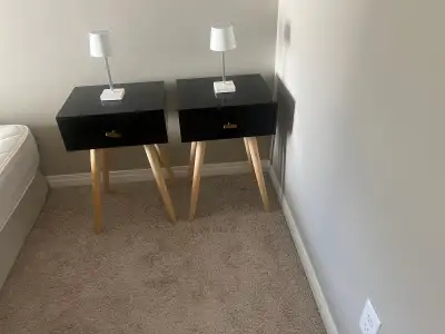 Set of 2 Nightstands with Cordless Lamps Inclu, View more