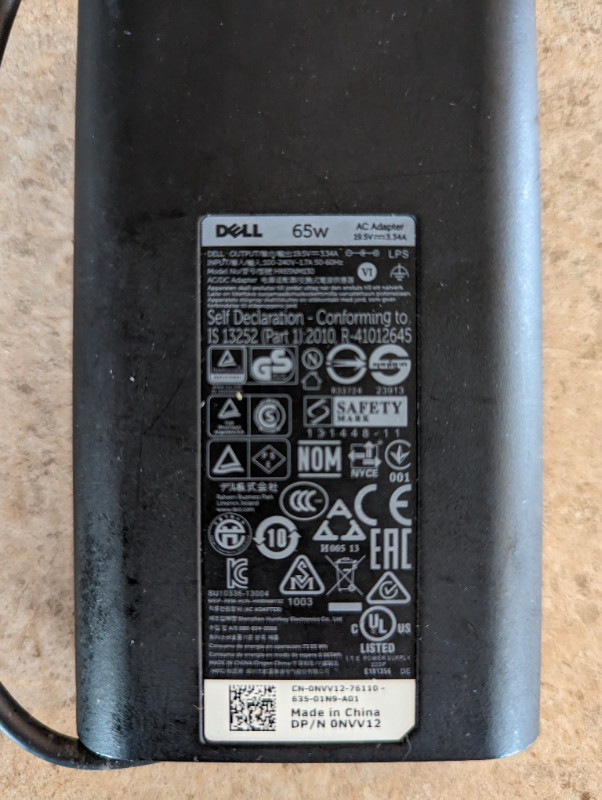 Dell 19.5 Volt AC Adapters (7.4mm x 5.0mm tip) in System Components in Hamilton