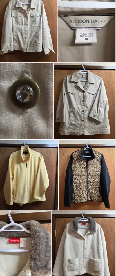 Jackets (5) Ladies fits  size Large, View more