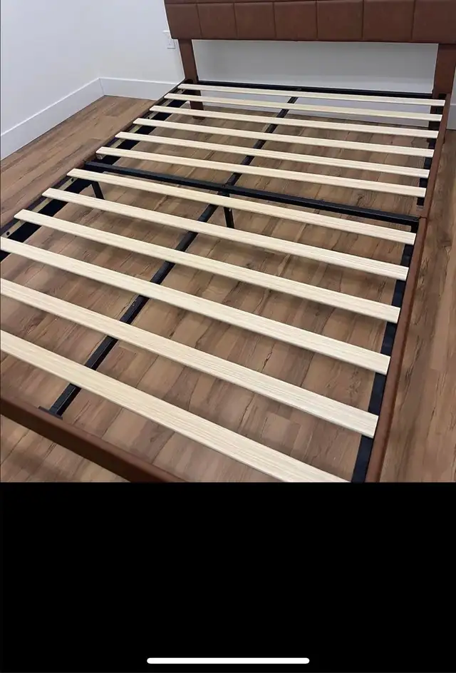 queen bed frame and mattress  in Beds & Mattresses in Calgary - Image 2