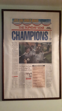 Toronto Blue Jays World Series Champions  1992 Framed Poster