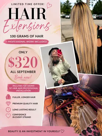 Hair extensions , View more