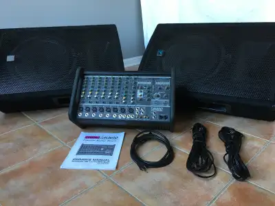 Everything is in perfect condition. Amplifier/Mixer - Yorkville M810 2 x 400 Watt Powered Mixer Two...