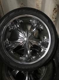 Set of 4 rims and tires