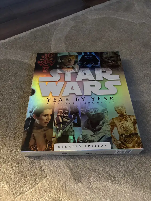 STAR WARS Year By Year Large Hardcover Book With Slipcase