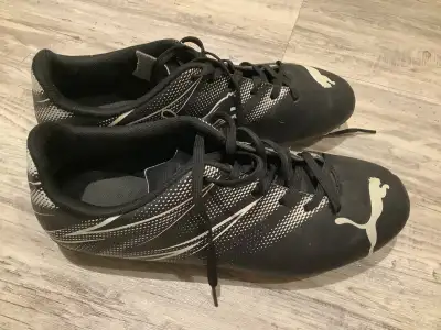 Puma Youth Jr. Attacanto FG/AG Soccer Cleats (Puma Black/Silver, View more