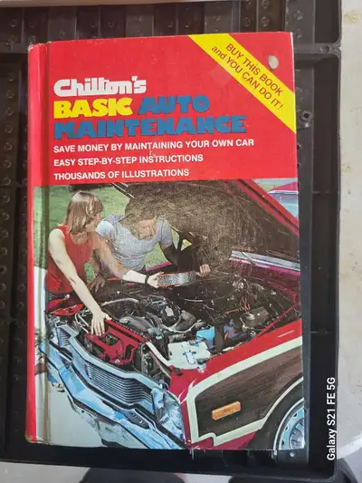 Chiltons auto maintenance book, View more