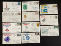 1968 - First Day of Issue Canadian postage stamp envelopes