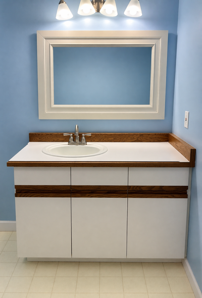 Bathroom Vanity with Sink & Mirror – Clean & Ready to Install, View more