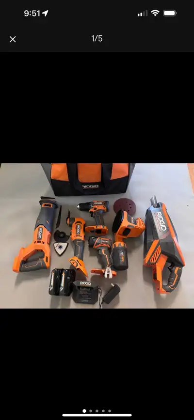 20 Volt Ridgid Combo Set. brand new., View more