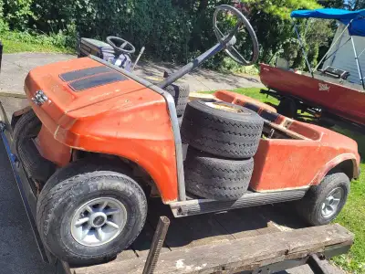 Vintage aluminum chassis golf cart , View more