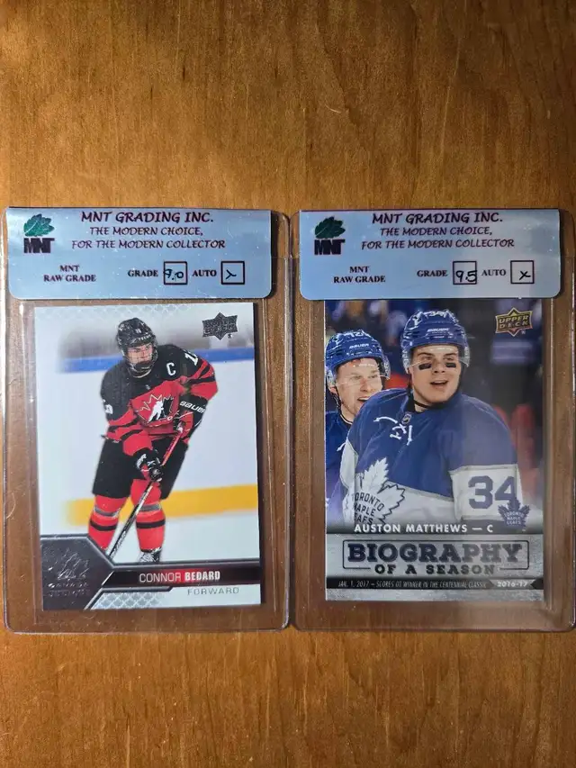 Upper Deck Hockey Cards, Bedard and Matthews