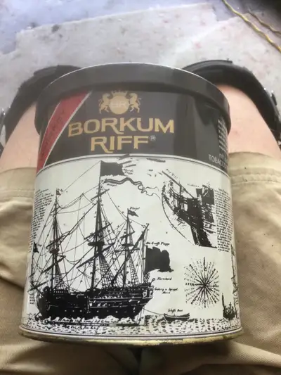 Borkum Riff Tobacco Tin Can - empty, View more
