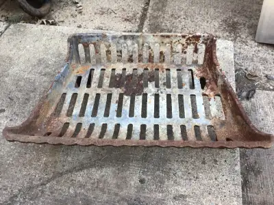 Fireplace Cast iron Grid - 18" wide x 12"deep, View more