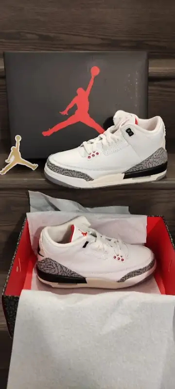 Brand New- DS Jordan 3 Retro White Cement Reimagined 6.5/8 W, View more