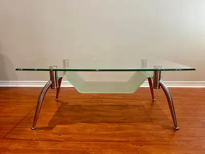 Glass coffee table, View more