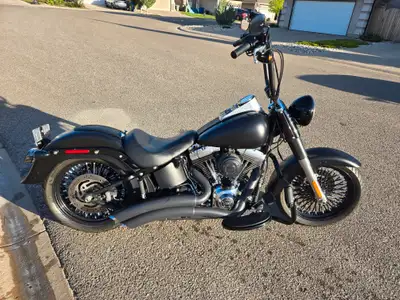 Fat boy lo, 12" aps with 2" riser. V&H fat radius exhaust, new (300km on tires) Metzelep tires. New...