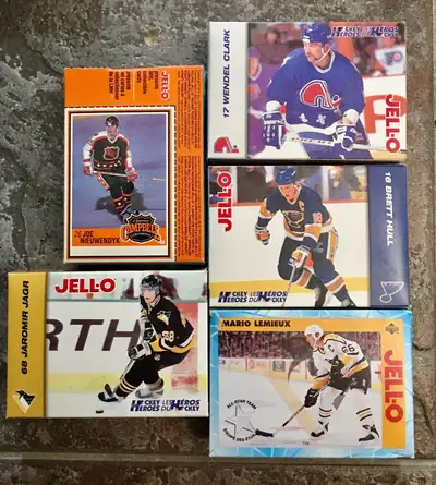Jello - Hockey cards / uncut boxes (Lot #2), View more