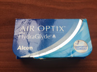 5 verres de contact neuf : Air Optix  plus, Hydra Glyde de Alcon