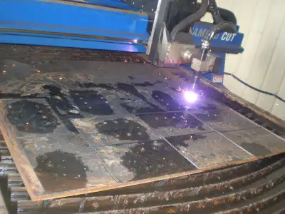 We have a 5' X 20' Hypertherm 170 diamond Cut Plasma table with 5th axis capabilities (Beveling). We...