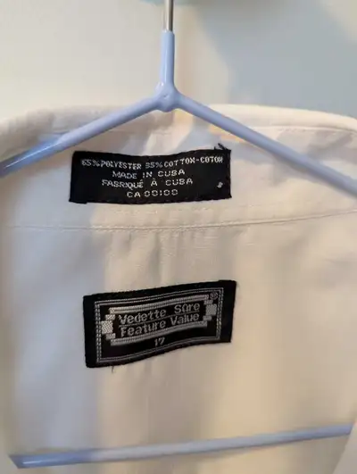 White dress up shirt with no sleeves, View more