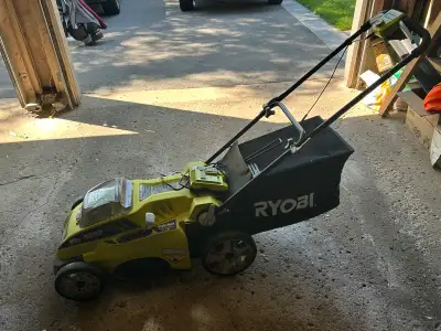 ryobi 21” Lawnmower with charger, View more