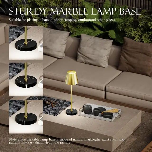 2 Pack Cordless Table Lamps, 5200mAh Rechargeable, 3-Color Touch in Indoor Lighting & Fans in Oshawa / Durham Region - Image 3